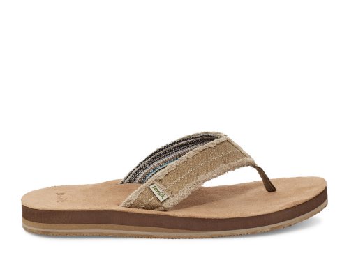 Sanuk Fraid Not Soft Top Eco-Friendly - Sanuk Flip Flops Mens Brown - Philippines GZANWD428